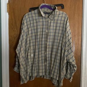 Vintage dress to kill plaid shirt
